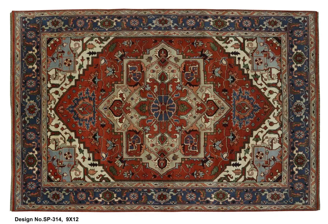 Hand knotted Indian Modern Rug 9'0" x 12'0" ABC Rugs Kilims